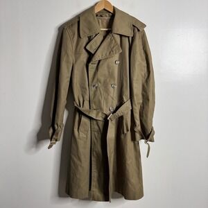 Finchley Fifth Avenue Mens Tan Classic Double Breast Trench‎ Coat Nova Liner 44R